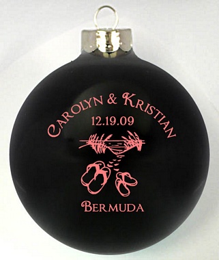 Beach Wedding Favors Christmas Ornaments