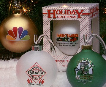 pad printed christmas ornaments