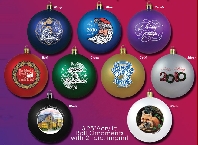 Custom Printed Ornaments Deluxe Acrylic Ball Custom Printed Ornaments Deluxe Acrylic Ball