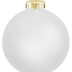 Satin White Ornament Shatterproof ORNT_white_satin