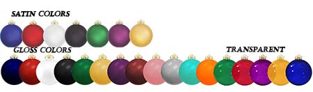 Ornament Colors Custom Printed Shatterproof Christmas Ball ORnaments