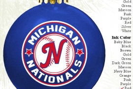 Sports Team Christmas Fundraiser Ornament